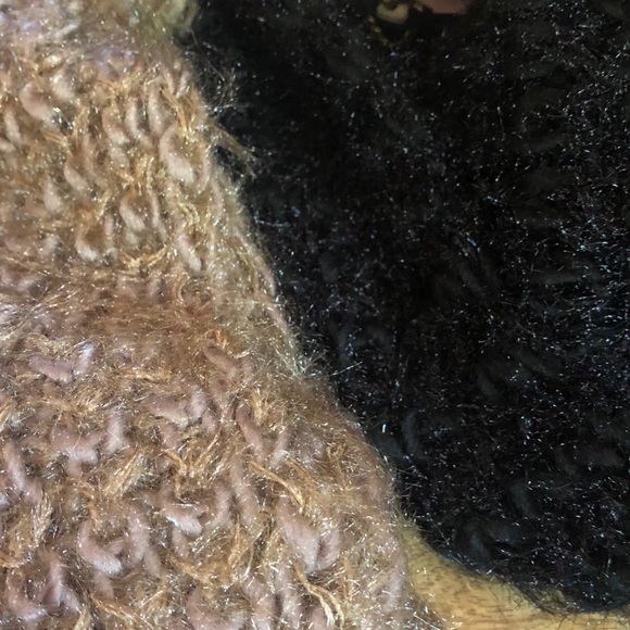 TWO Soft Fuzzy Pom Infinity Scarf Wrap w/Hood - Picture 3 of 4